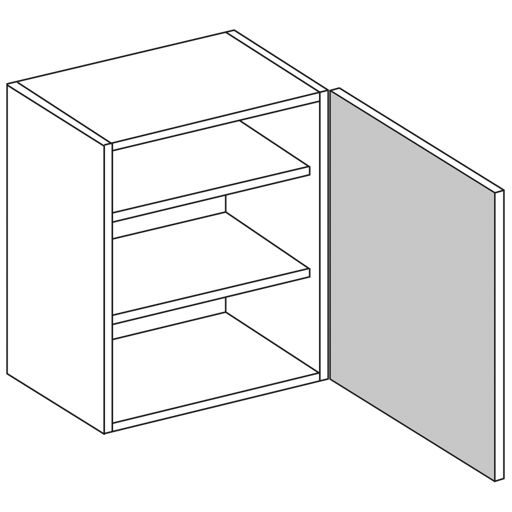 wilko Woodgrain Effect Shaker Indigo Wall Unit 350mm Image 1