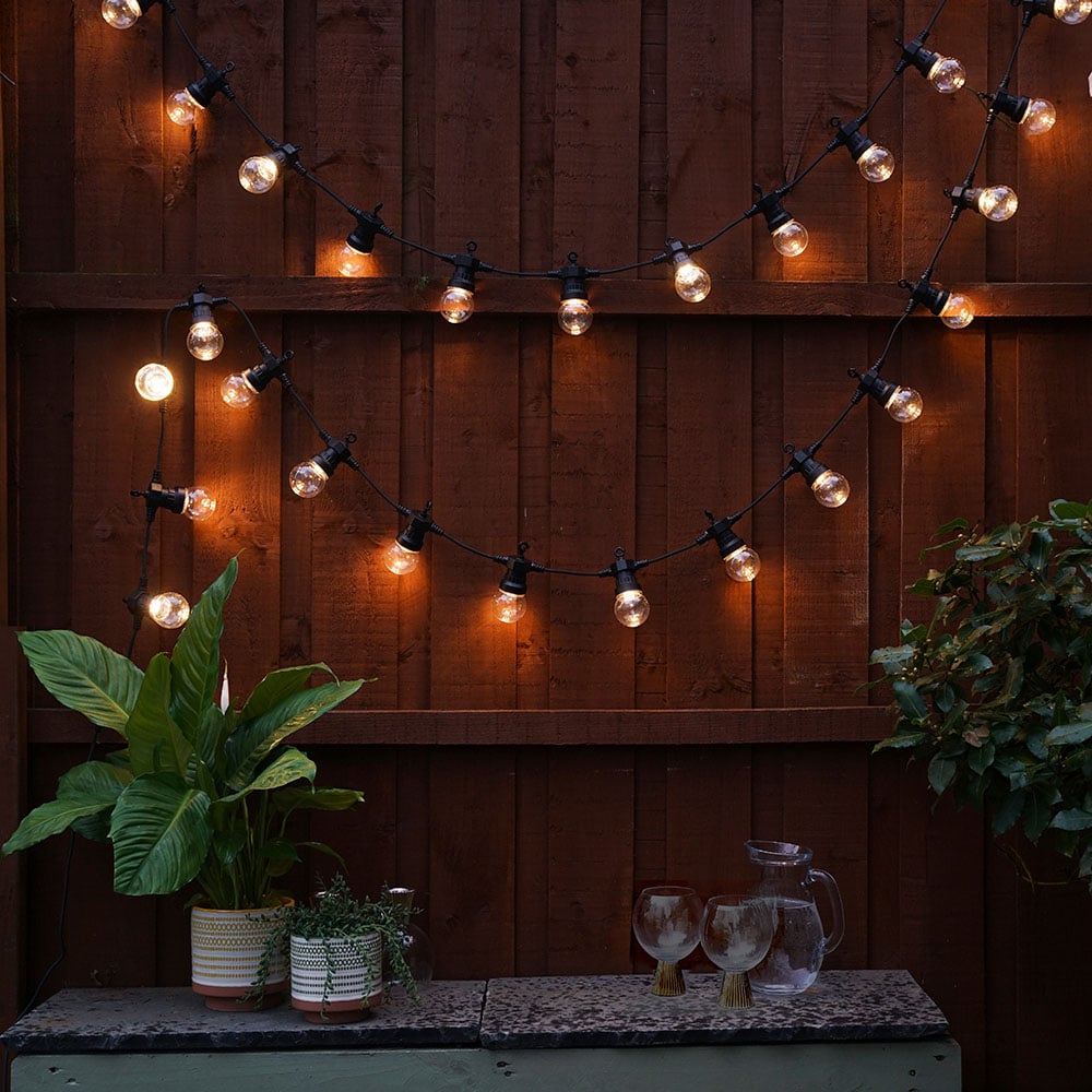 ValueLight Maritta Black Outdoor String Festoon Light Set of 10 Image 1