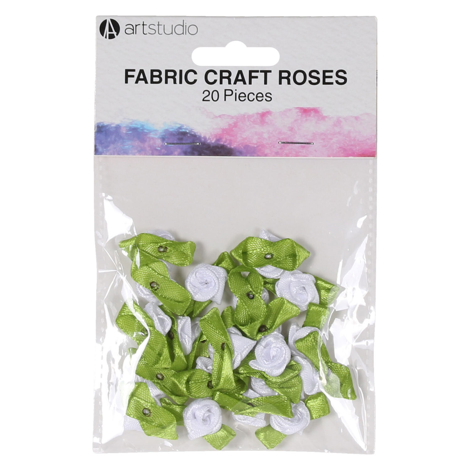 Pack of 20 Art Studio Fabric Craft Roses Image 2