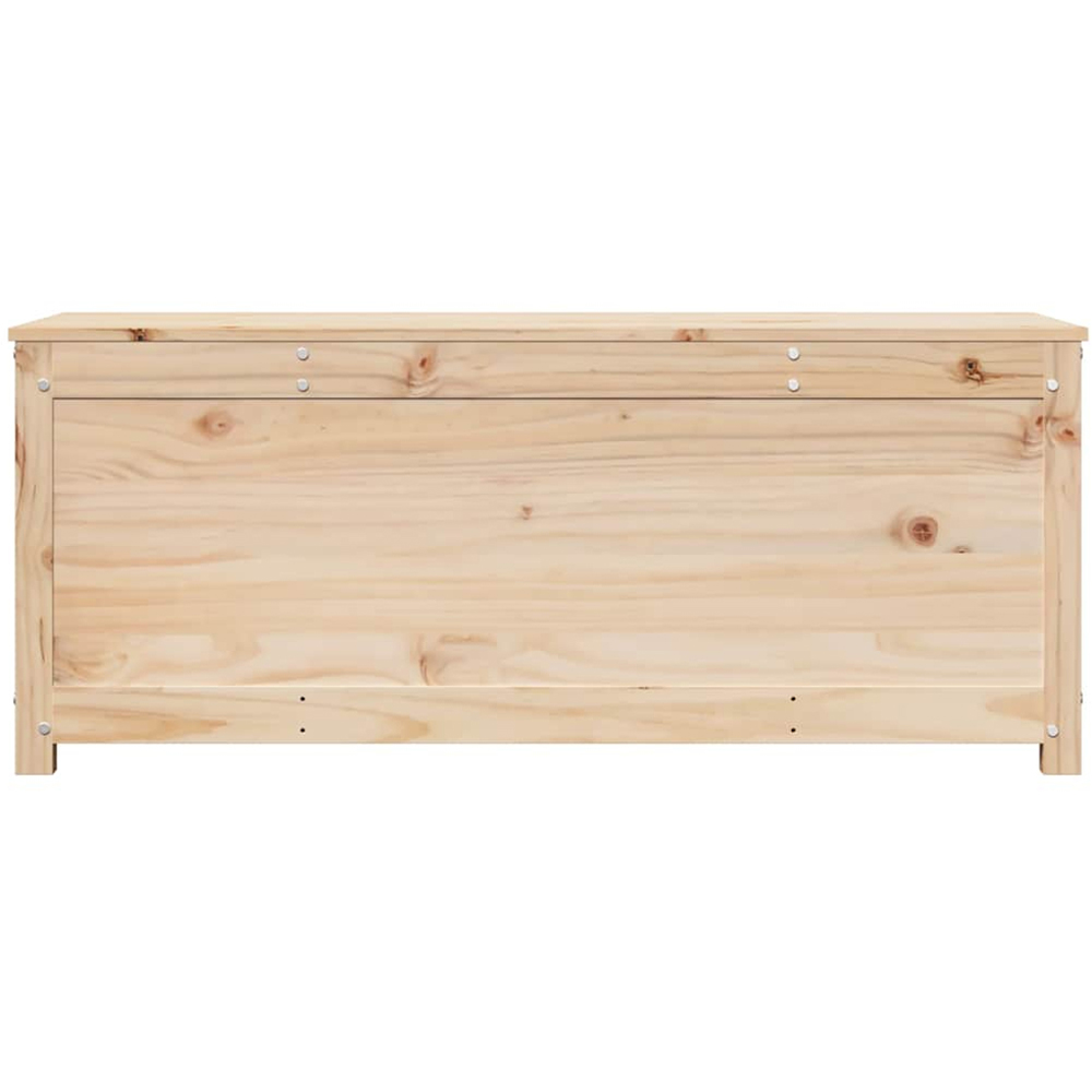 vidaXL Natural Solid Pinewood Storage Box with Lift Up Lid Image 3