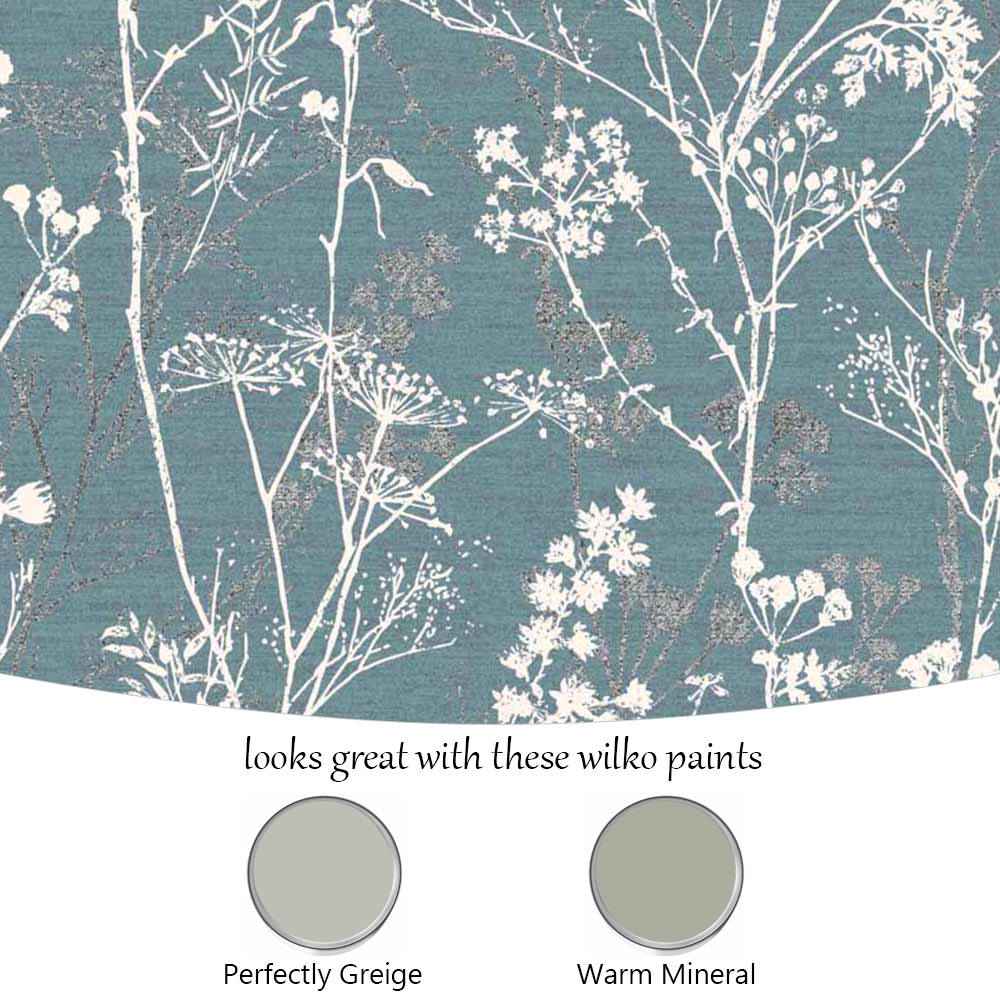 Superfresco Colours Hedgerow Teal Wallpaper Image 3