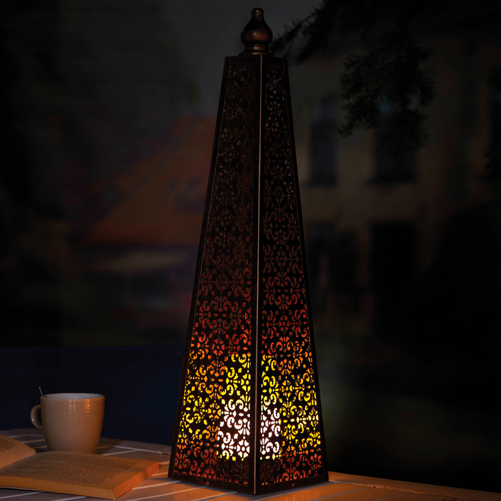 Luxform Battery-Operated Luxor Style Pyramid Lamp Image 6