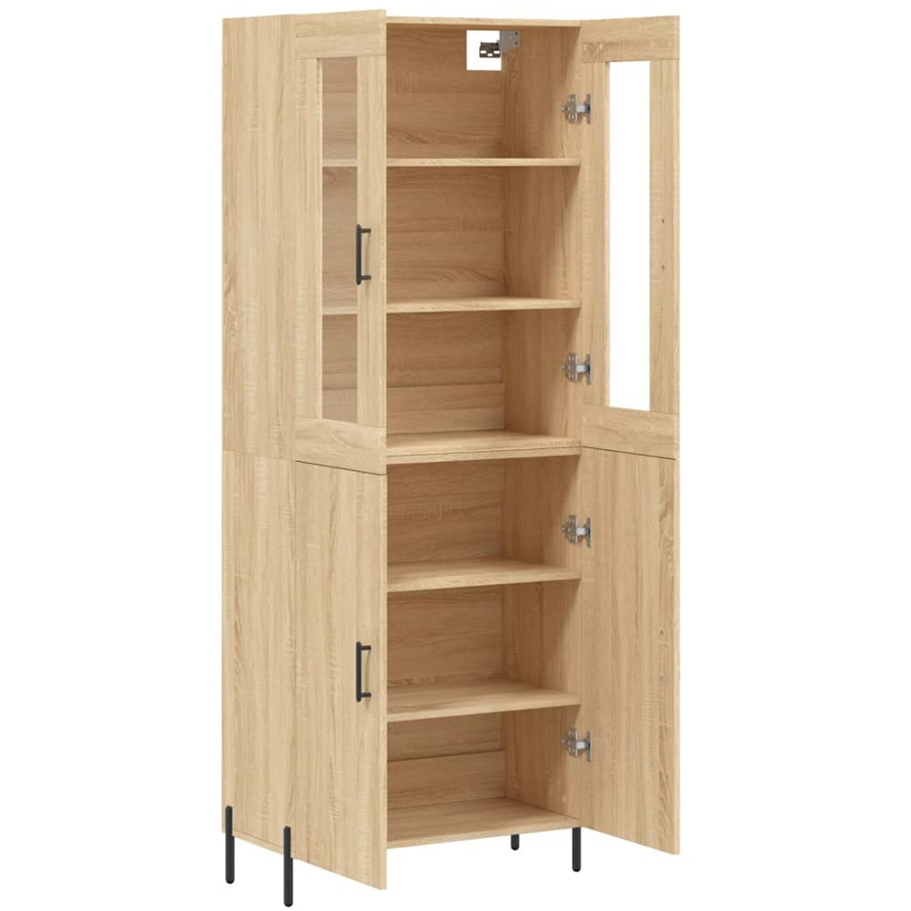 vidaXL 4 Door Sonoma Oak Highboard Image 4