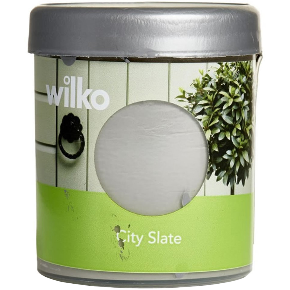 Wilko Garden Colour City Slate Exterior Paint Tester Pot 75ml Image