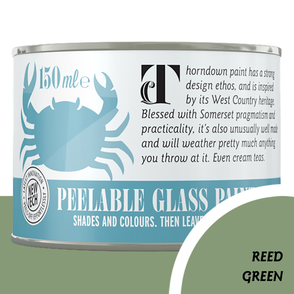 Thorndown Reed Green Peelable Glass Paint 150ml Image 3
