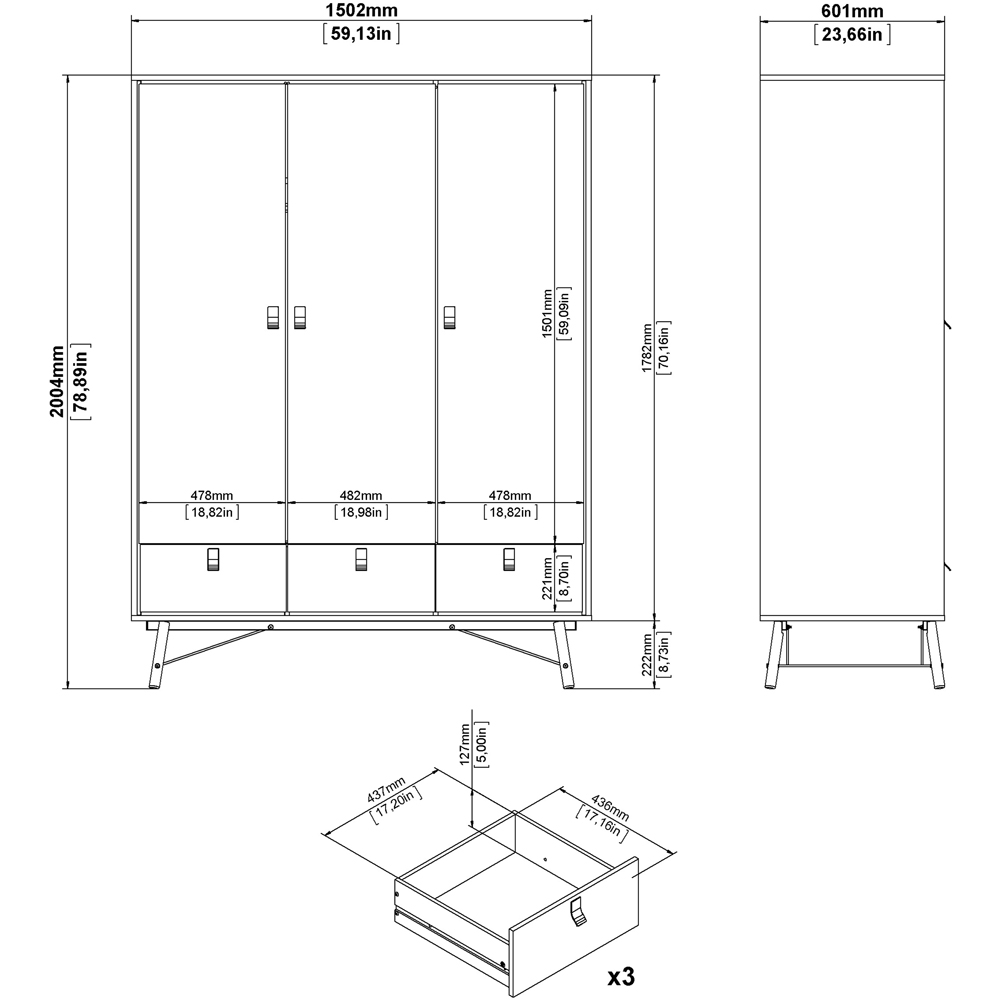 Florence Ry 3 Piece Natural Furniture Set Image 9