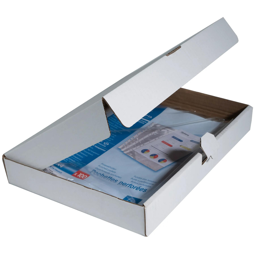 Exacompta Crystal PP A4 Punch Pockets 10 Pack Image 5