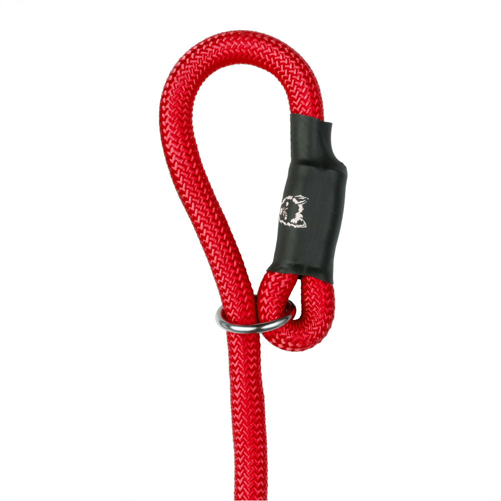 Bunty Large 10mm Red Rope Slip-On Lead For Dogs Image 2
