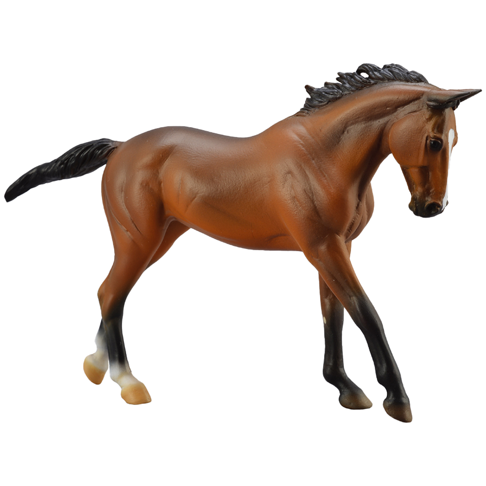 CollectA Thoroughbred Mare Horse Toy Brown Image