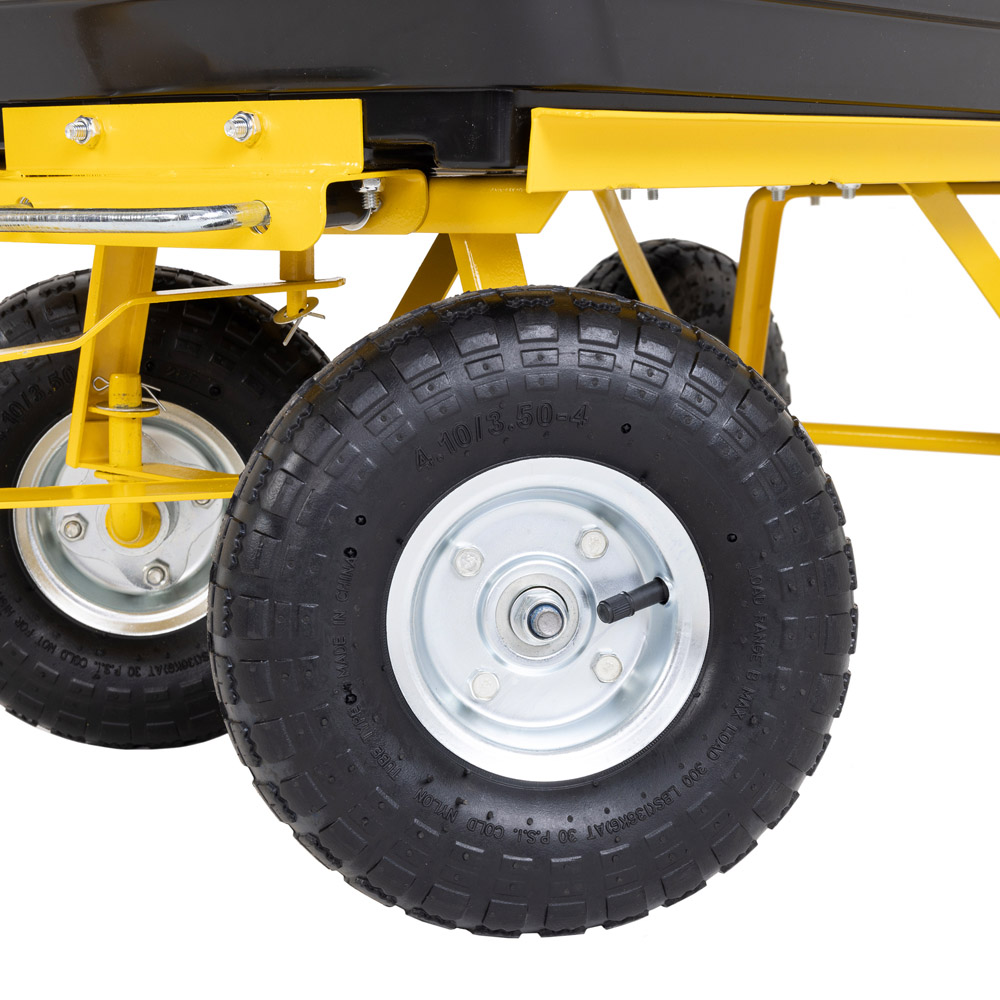 Charles Bentley Bulldozer Pro Heavy Duty Garden Dump Cart 200Kg Image 5