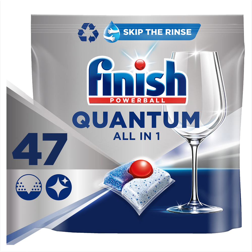 Finish Quantum AllInOne Regular Dishwasher Tablets 47 Pack Wilko