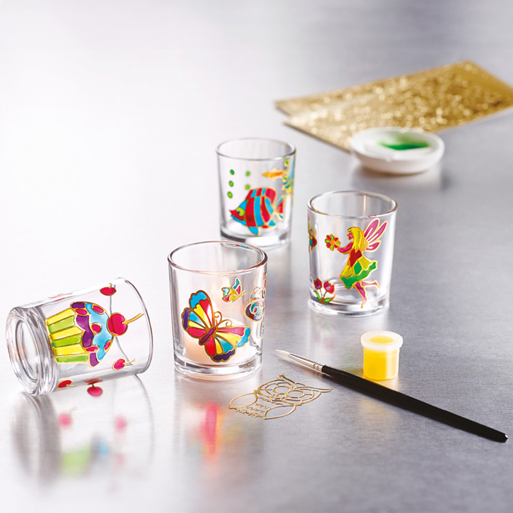 House of Crafts Multicoloured Creative Glass Painting Craft Kit Image 2