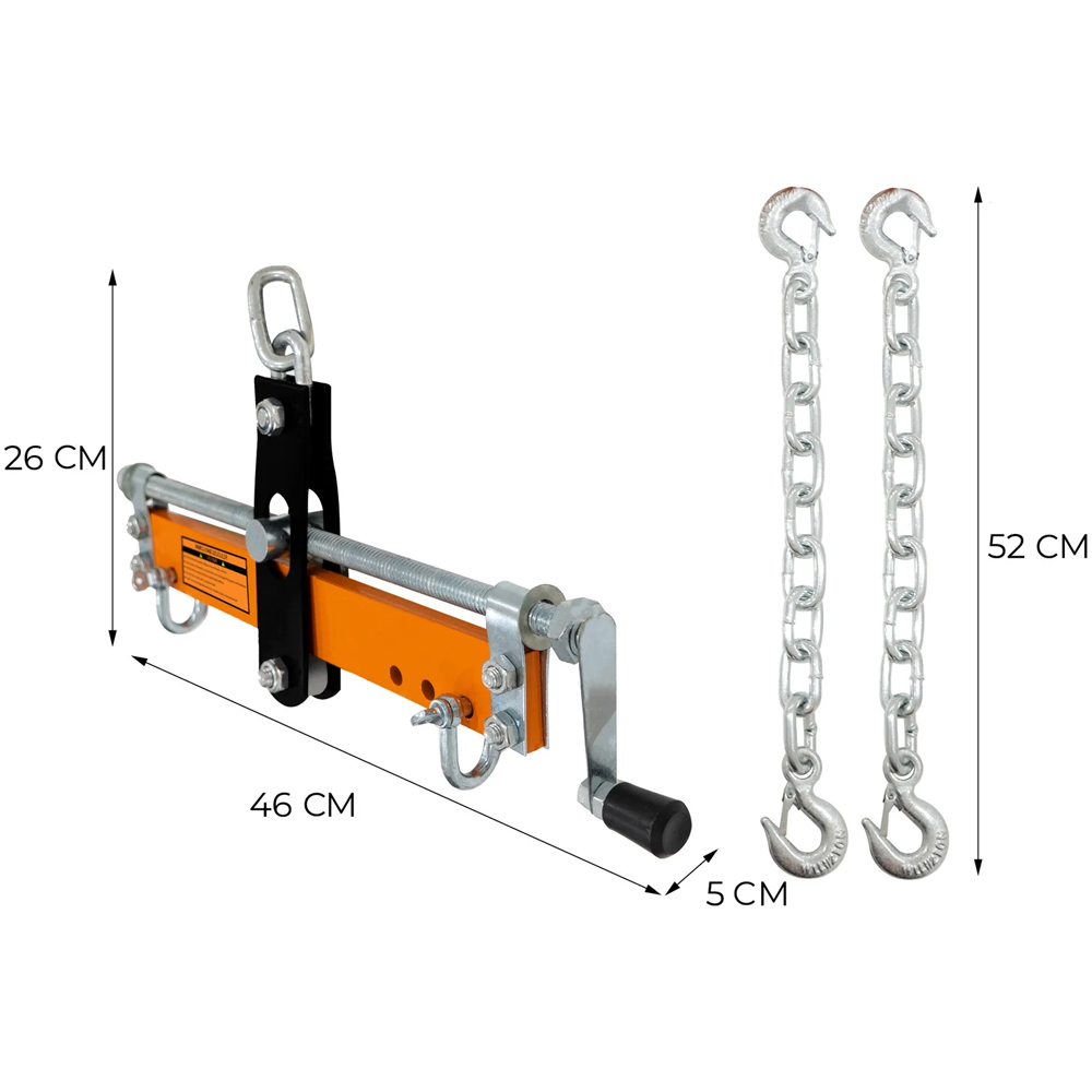 MonsterShop 1 Tonne Hydraulic Engine Crane and Load Leveller Image 5