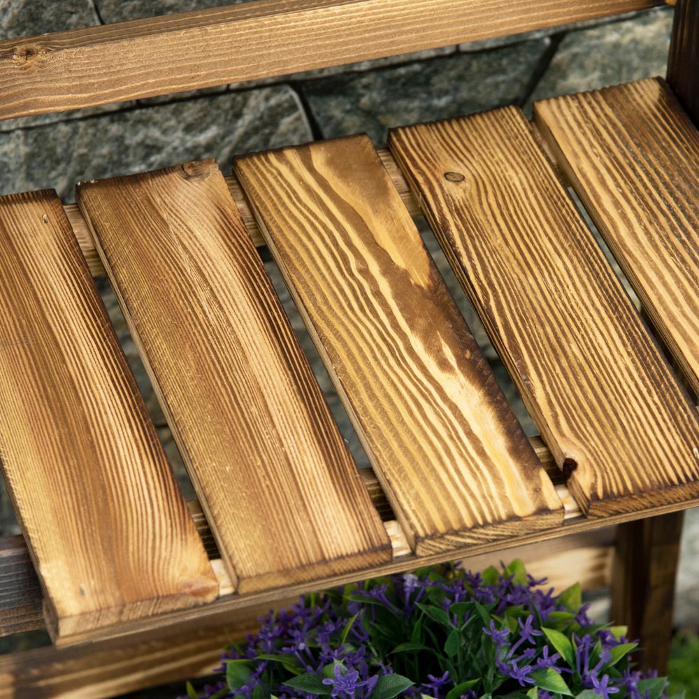 Outsunny Wooden Flower Stand Image 3