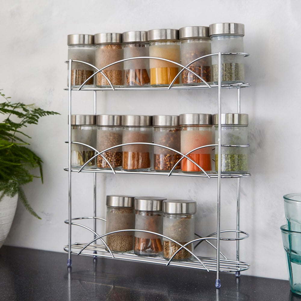 Ricomex Chrome Free Standing Spice Rack Image 4