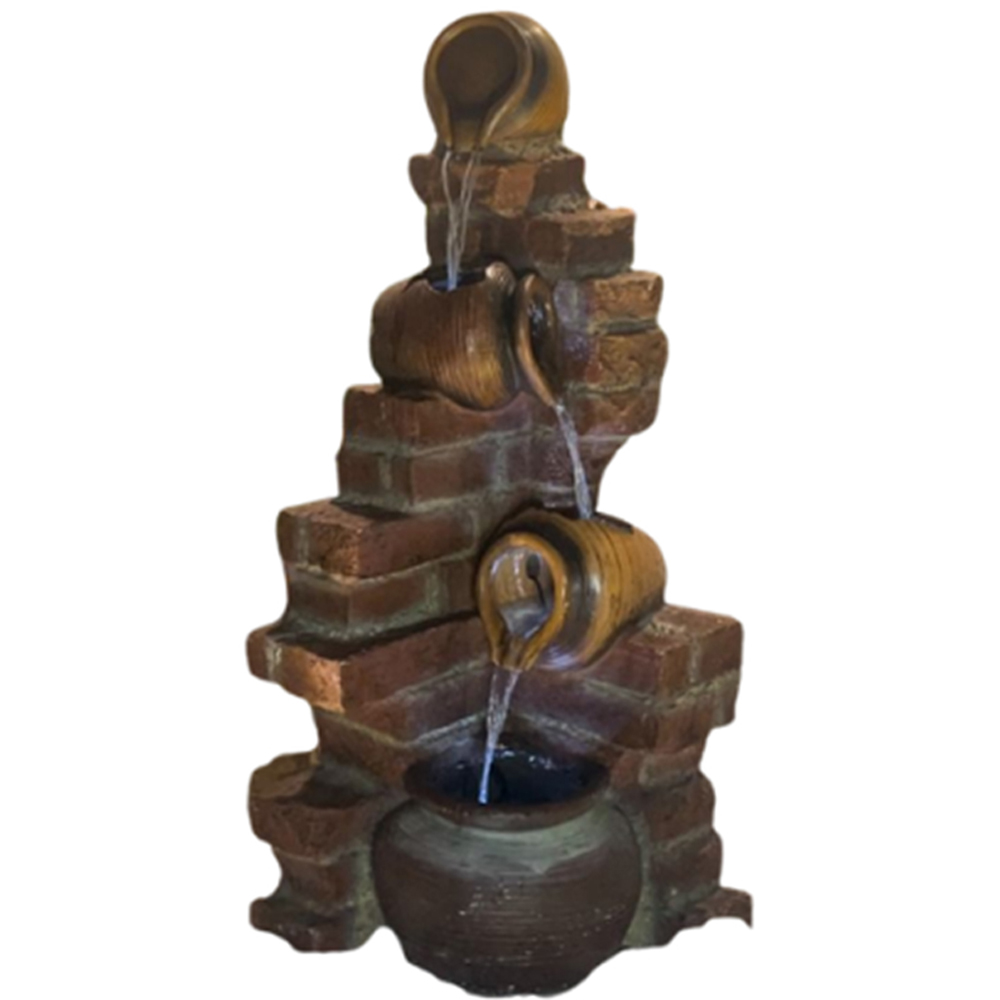 Tranquillity Moroccan Pots LED Solar Water Feature Image 1