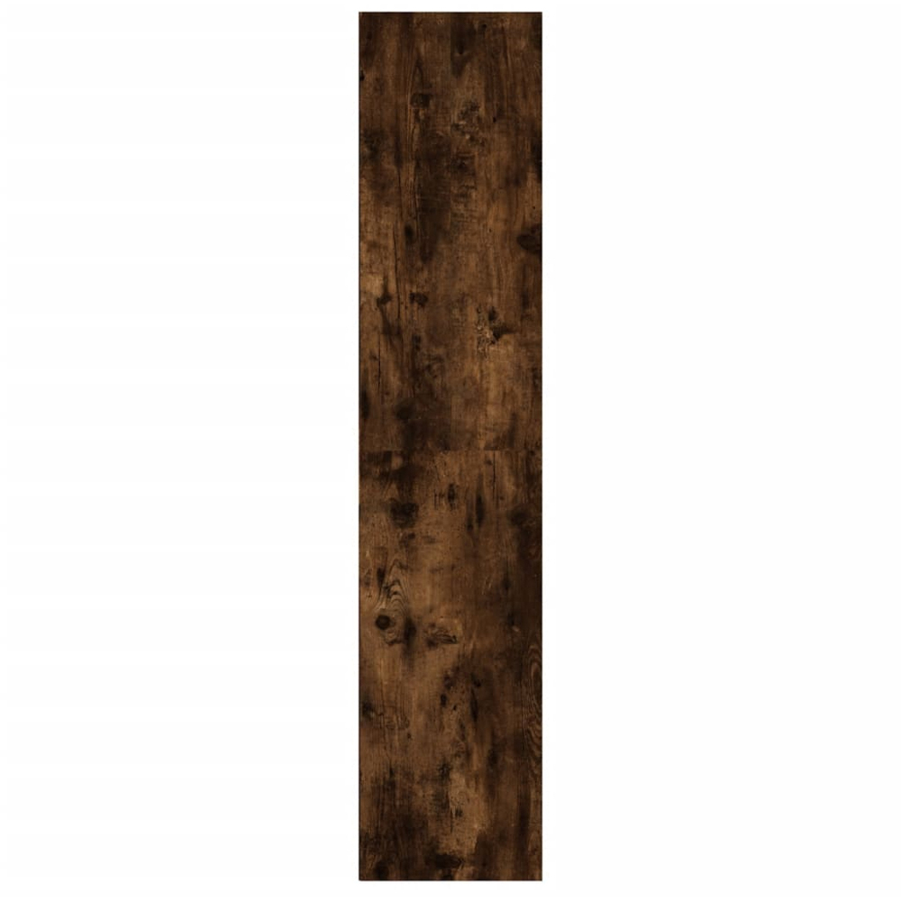 vidaXL 4 Shelf Smoked Oak Bookcase Image 7