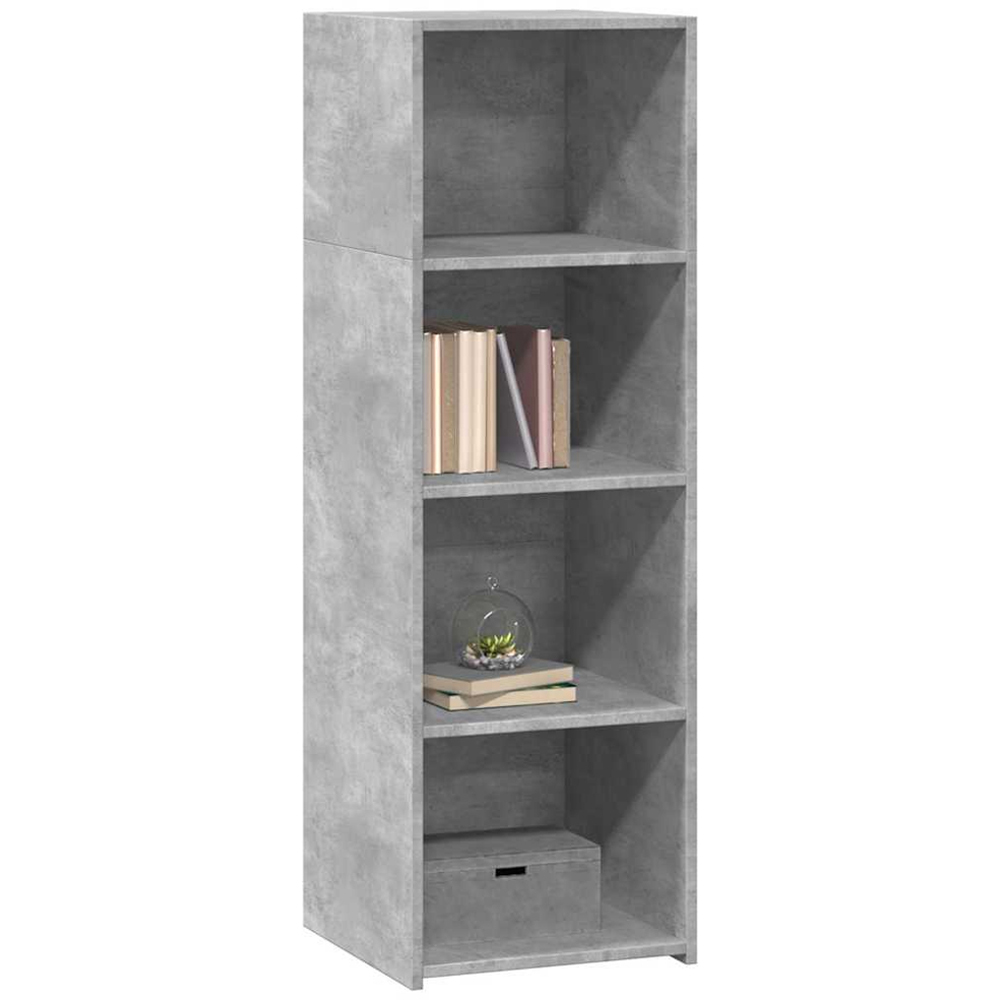 vidaXL 3 Open Shelf Grey Sonoma Highboard Image 3
