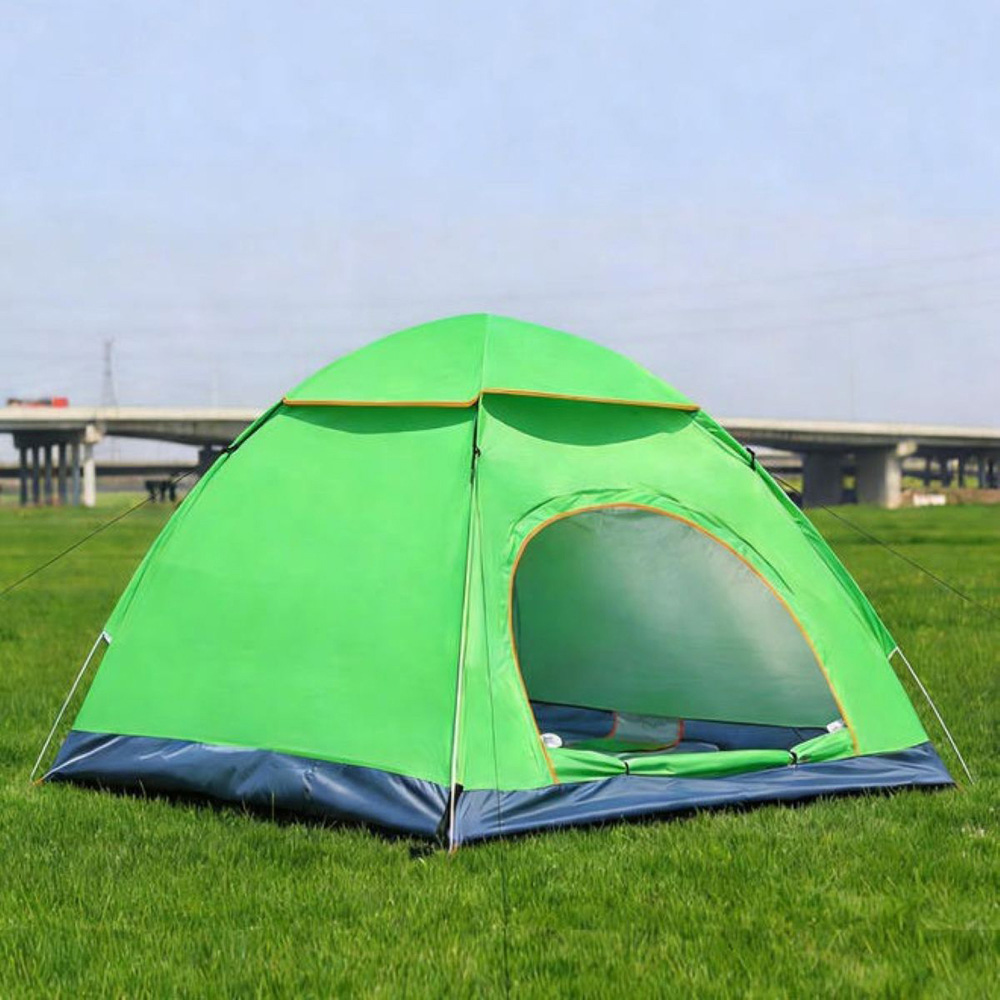 Willowmare 2 to 3 Person Green Portable Pop Up Waterproof Camping Tent Image 2