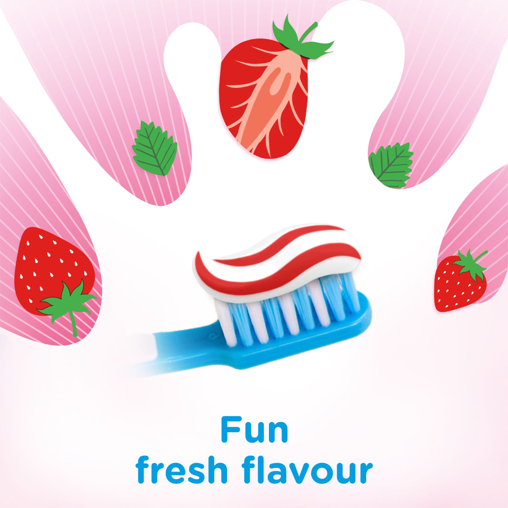 Aquafresh Splash Strawberry Flavour Kids Toothpaste 50ml Image 4