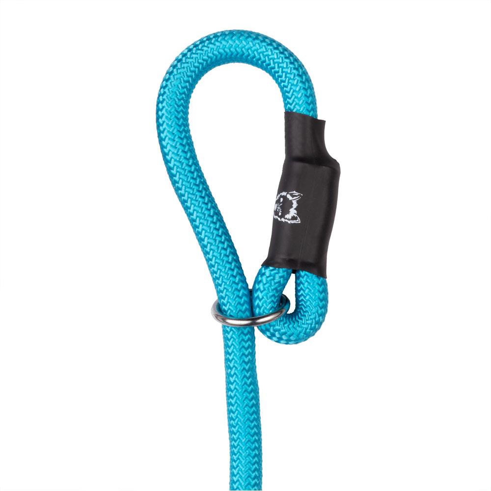 Bunty Medium 8mm Light Blue Rope Slip-On Lead For Dogs Image 4