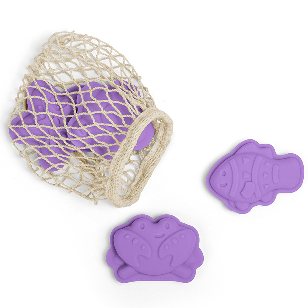 Bigjigs Toys Silicone Beach Set Lavender Purple Image 4