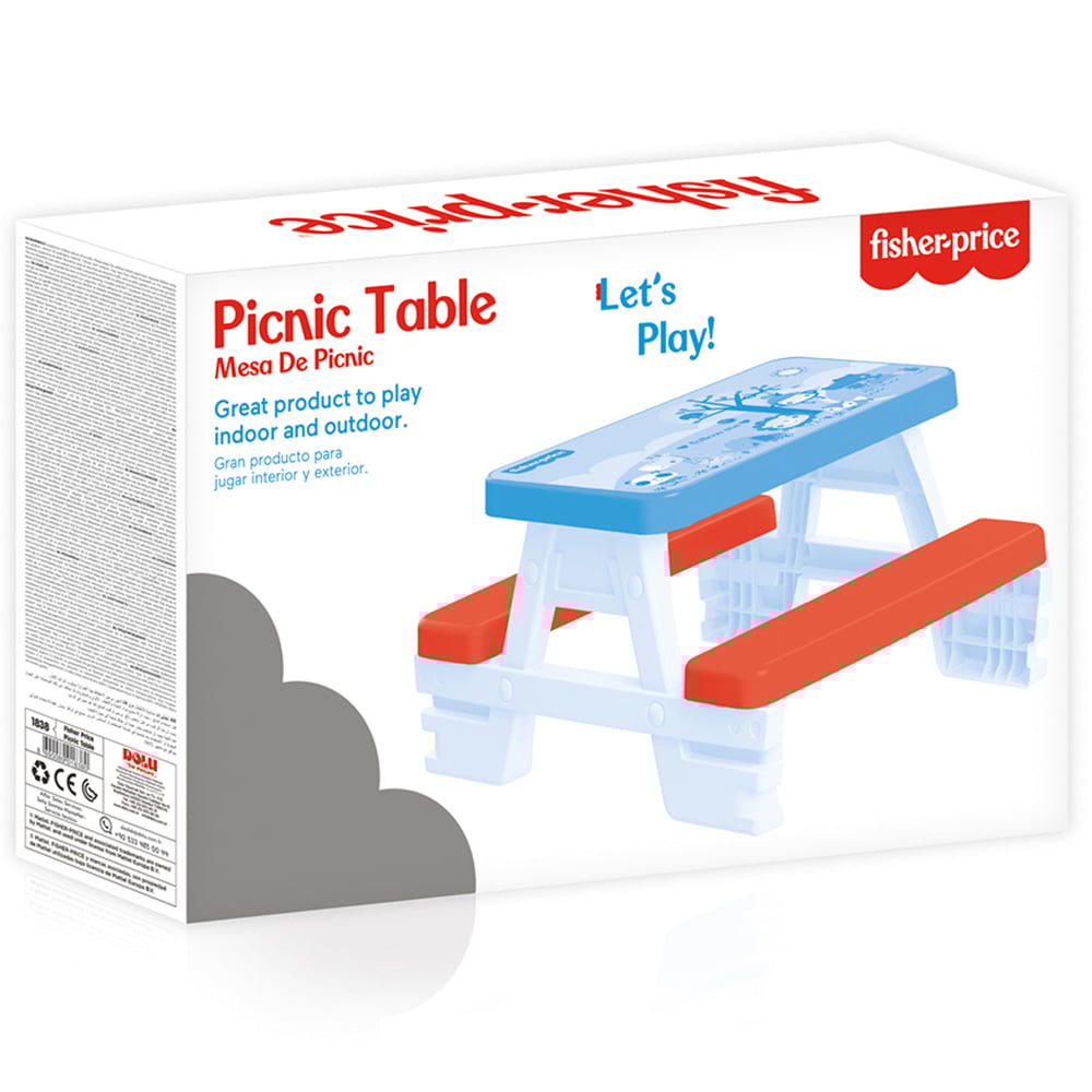 Dolu Fisher Price 4 Seater Kids Multicolour Picnic Table Image 3