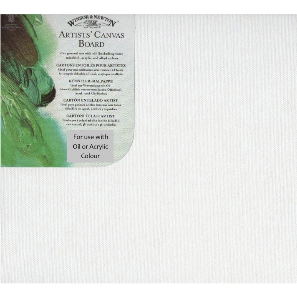 Winsor and Newton White Artists' Canvas Board 36 x 25cm Image