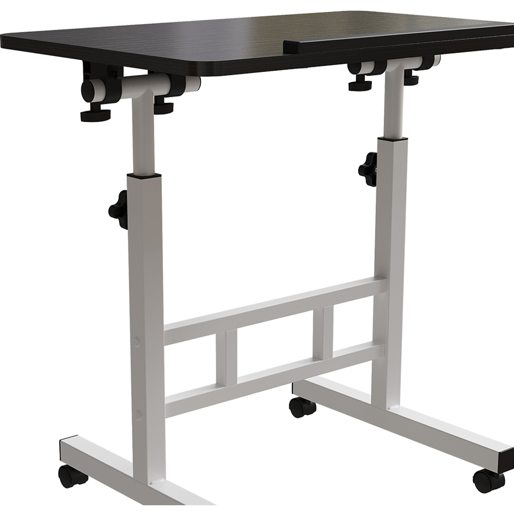 Living and Home Height Adjustable Mobile Laptop Desk Black Image 4