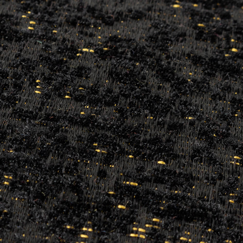 Paoletti Galaxy Black Chenille Piped Cushion Image 4