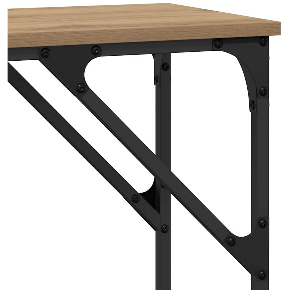 vidaXL Brown Industrial Style Console Table Image 9
