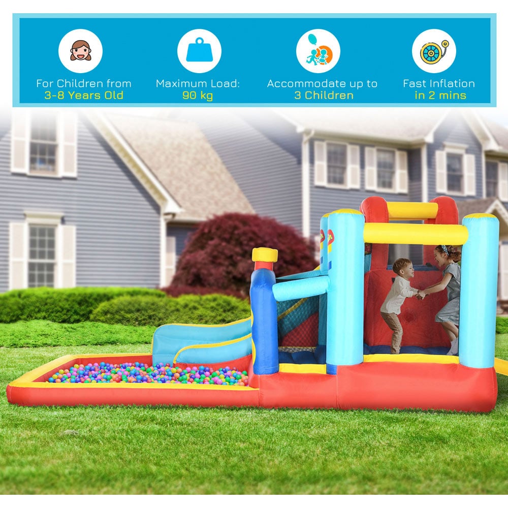 Outsunny 4 in 1 Kids Bouncy Castle with Blower Image 5