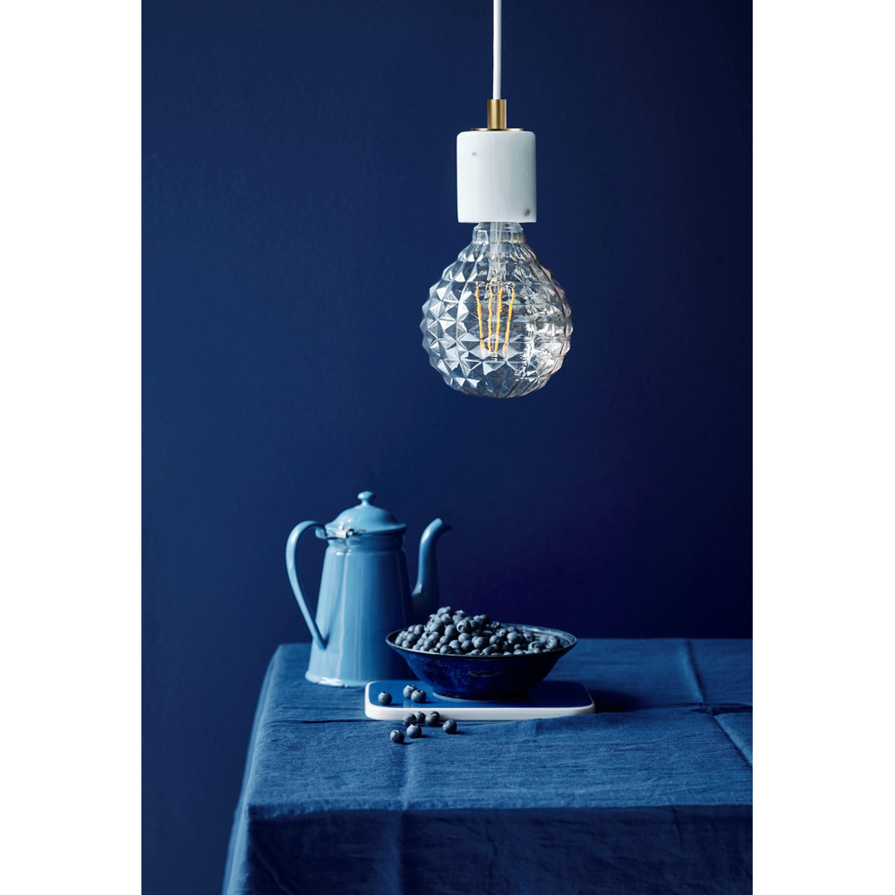 Nordlux Siv E27 White Marble Pendant Kit Image 2