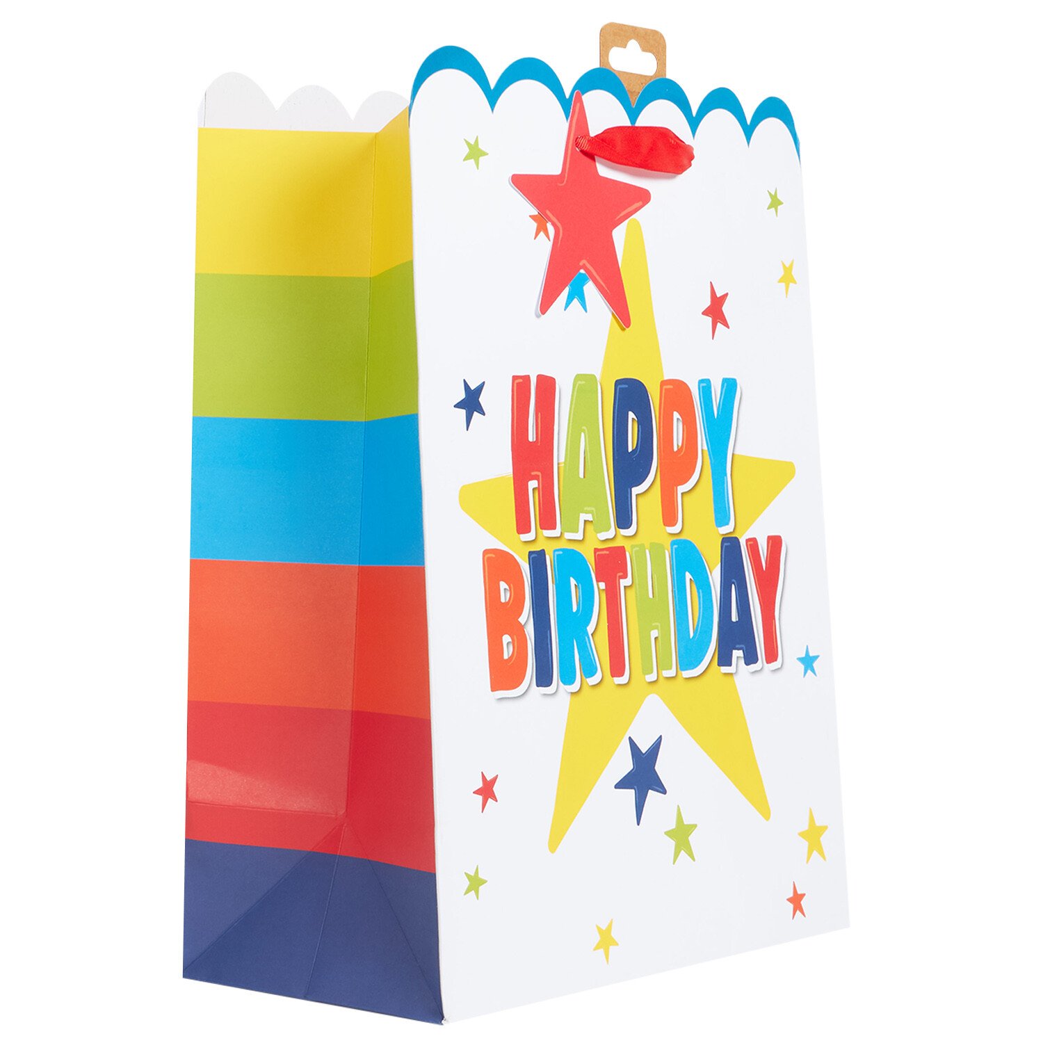 Pack of 2 Rainbow Bday Large Gift Bags Image 1