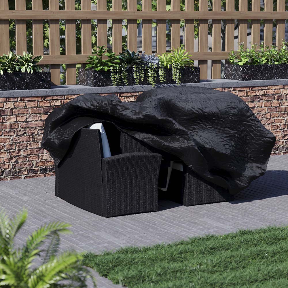 Garden Vida Black Outdoor Patio Furniture Cover 200 x 126 x 76cm Image 6
