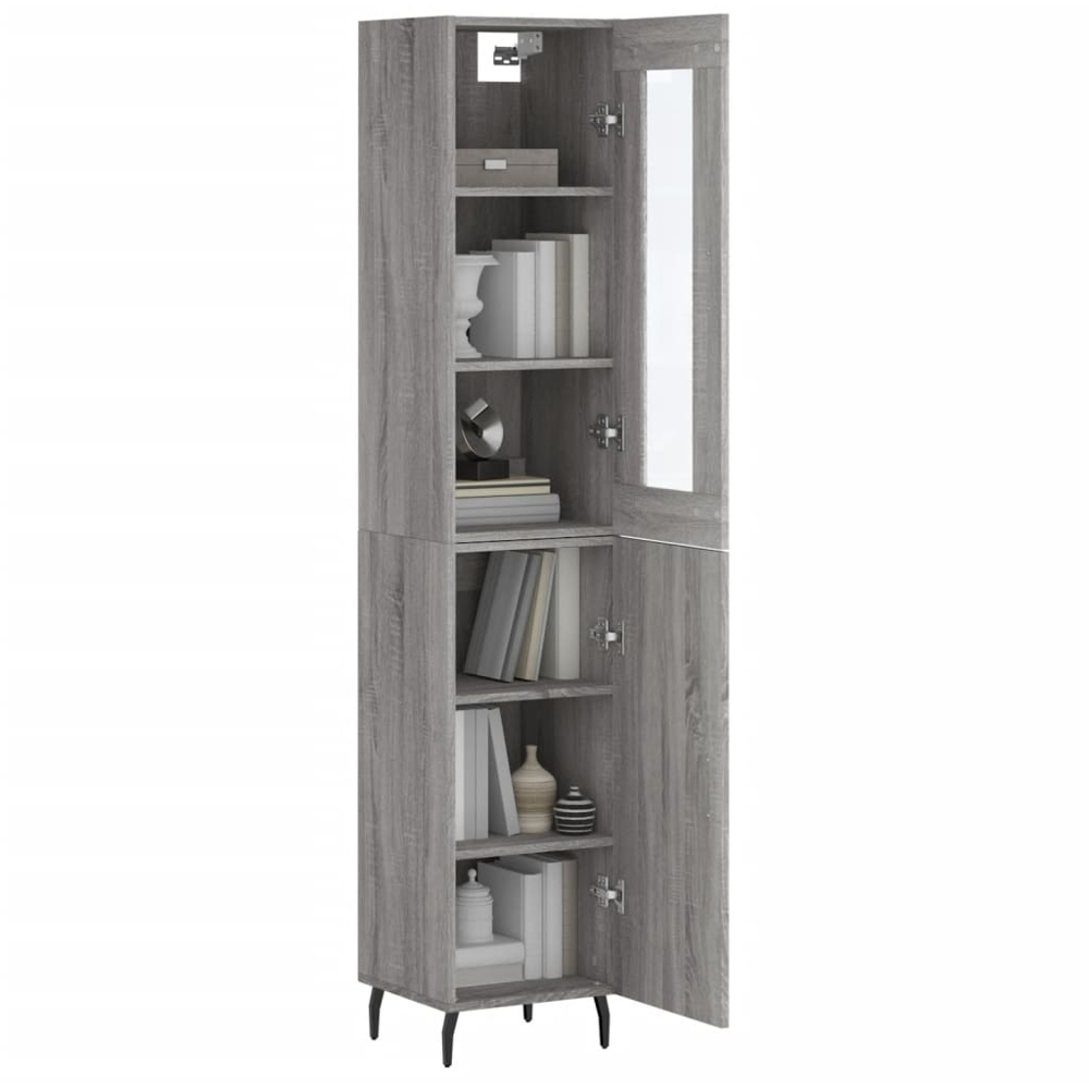 vidaXL 2 Door Grey Sonoma Highboard Image 3