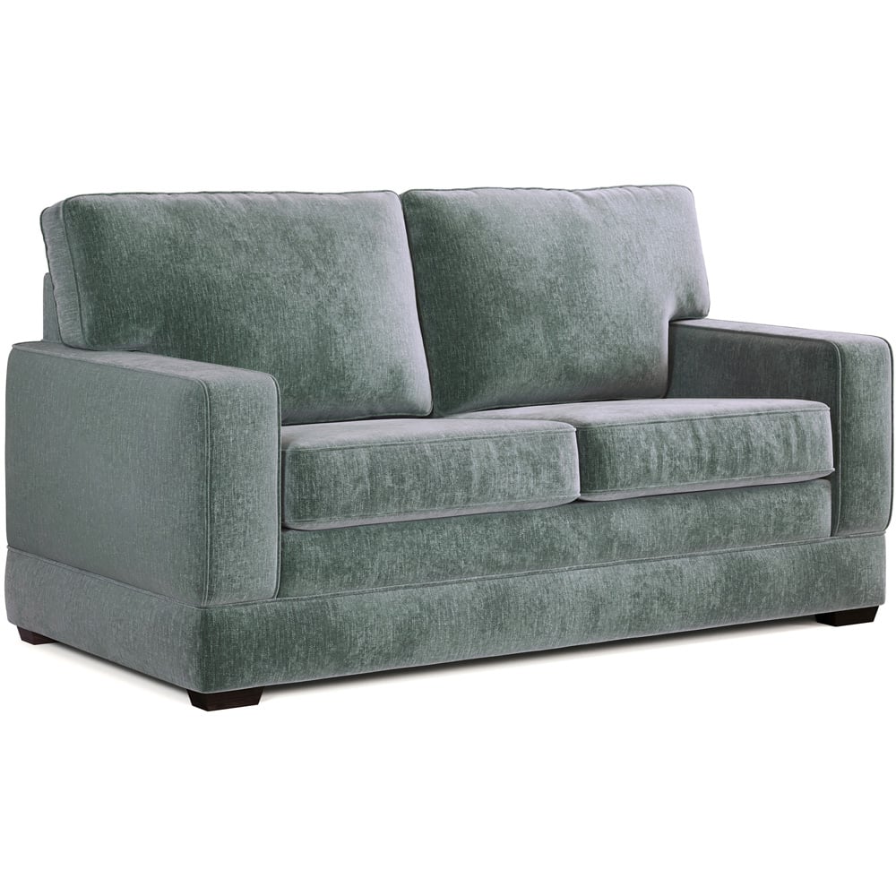 Jay-Be Urban 2 Seater Cosy Chenille Aqua Sofa Bed with e-Pocket Mattress Image 2
