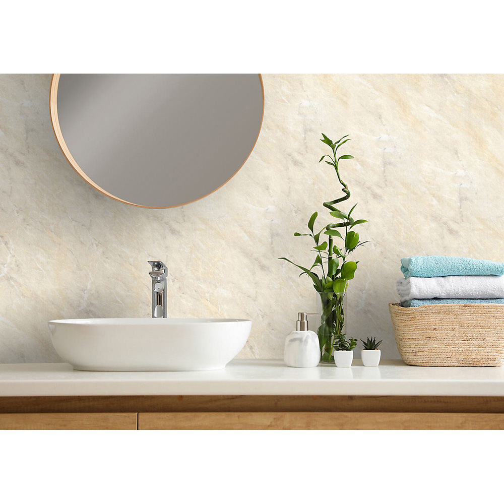 Proclad Aquabord PVC Pergamon Tongue and Groove Shower Panel with Edge Trim and Adhesive Image 2