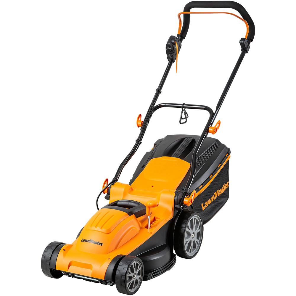 LawnMaster M2EB1637M-01 1600W Hand Propelled 37cm Rotary Electric Lawn Mower Image 1