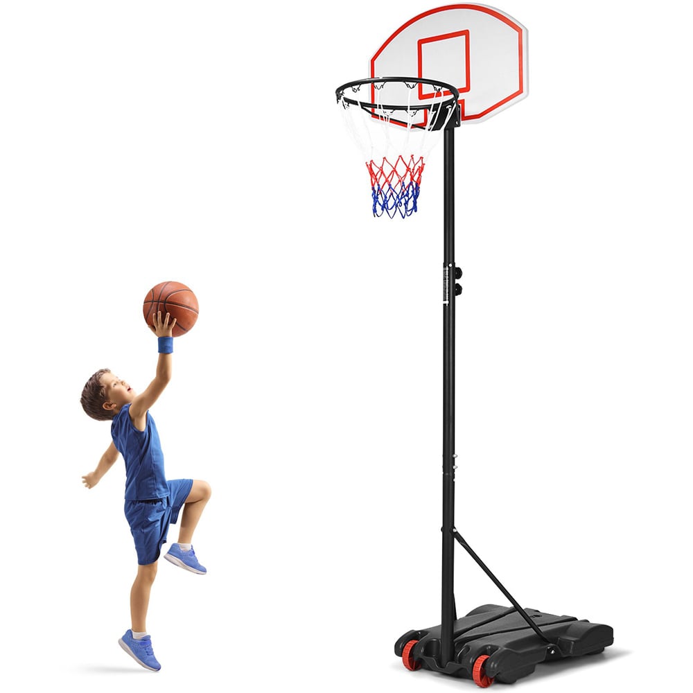 Costway Portable Basketball Hoop with Wheels and Backboard Image 3