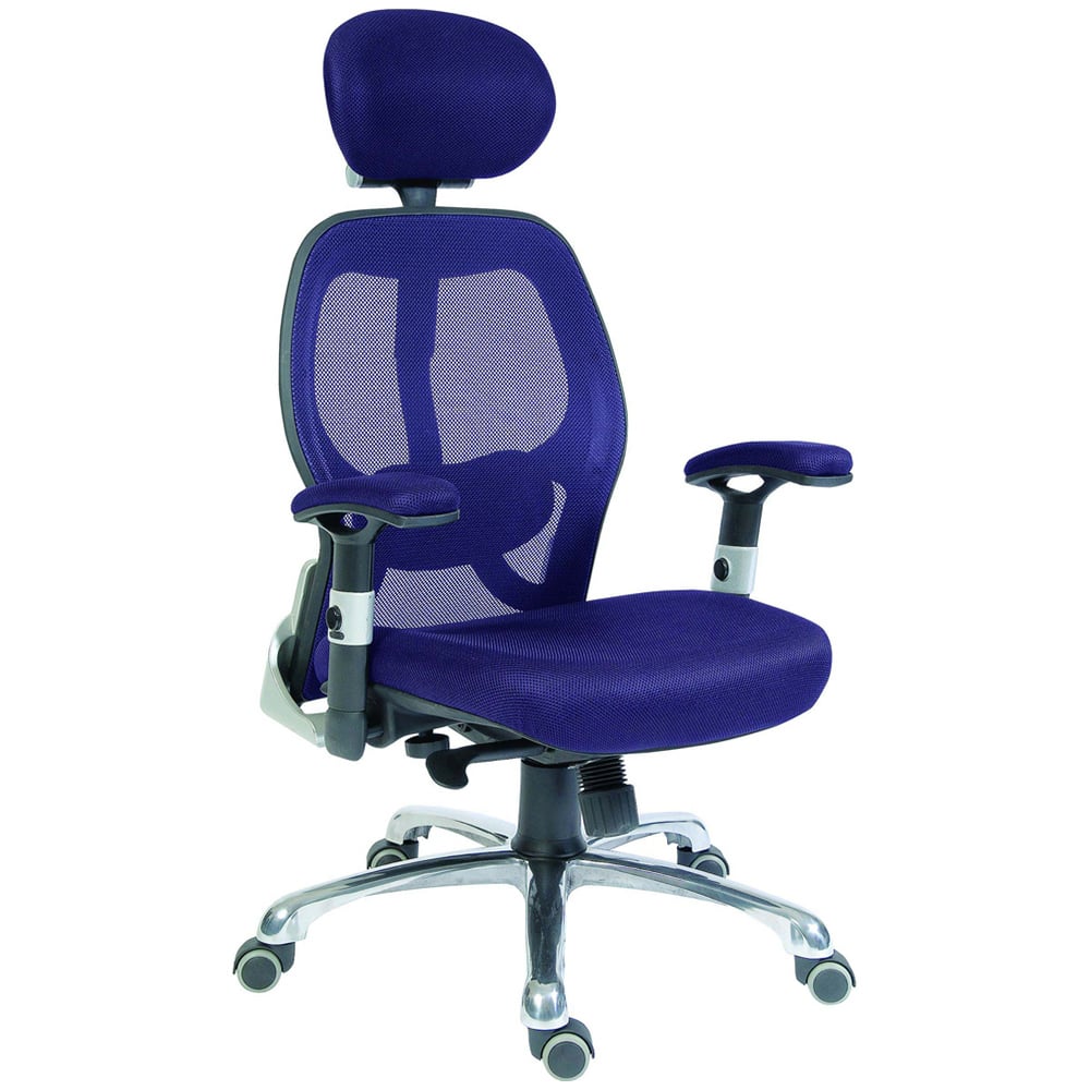 Teknik Office Cobham Mesh Desk Chair Blue Image 2