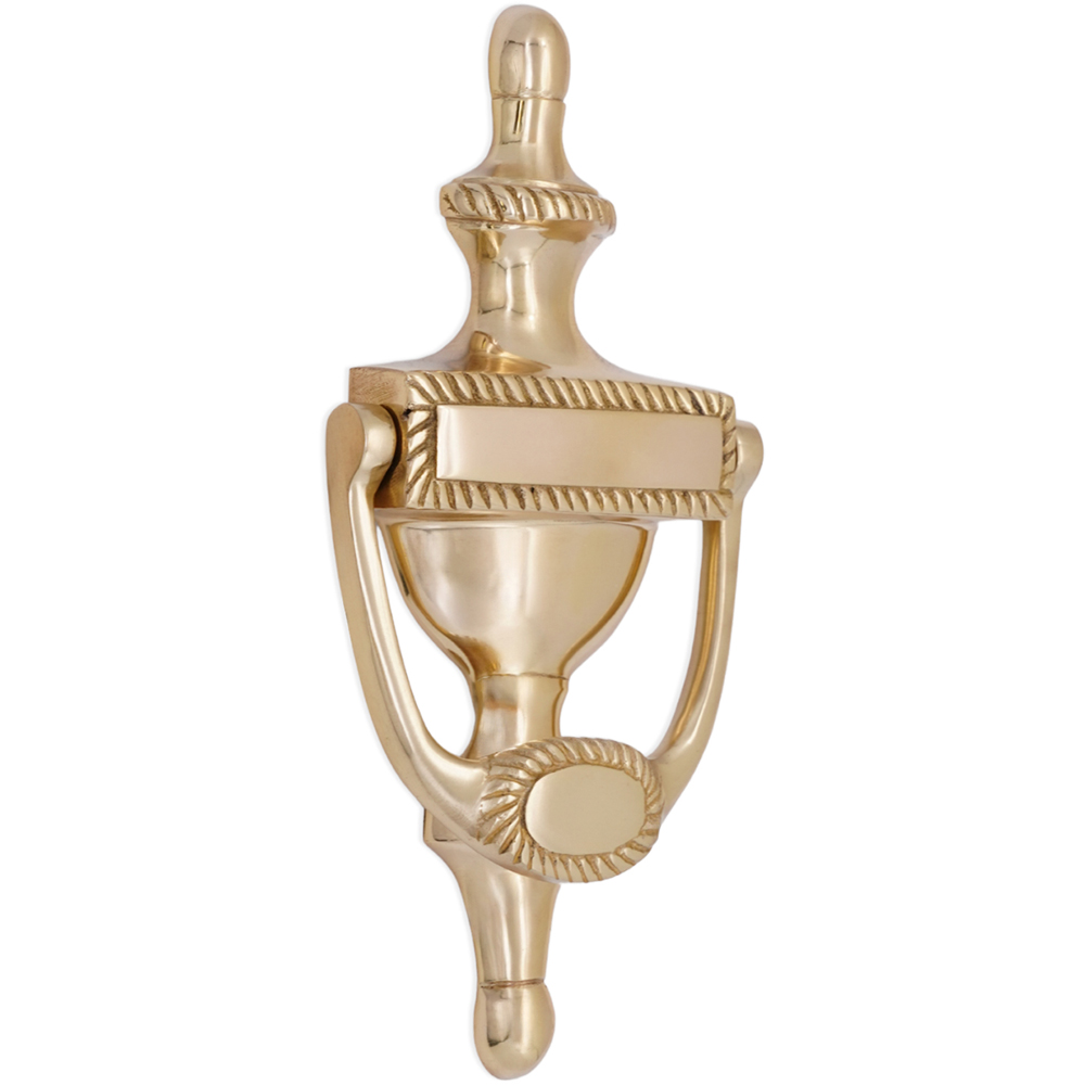 Spira Brass Polished Brass Georgian Door Knocker Image 1