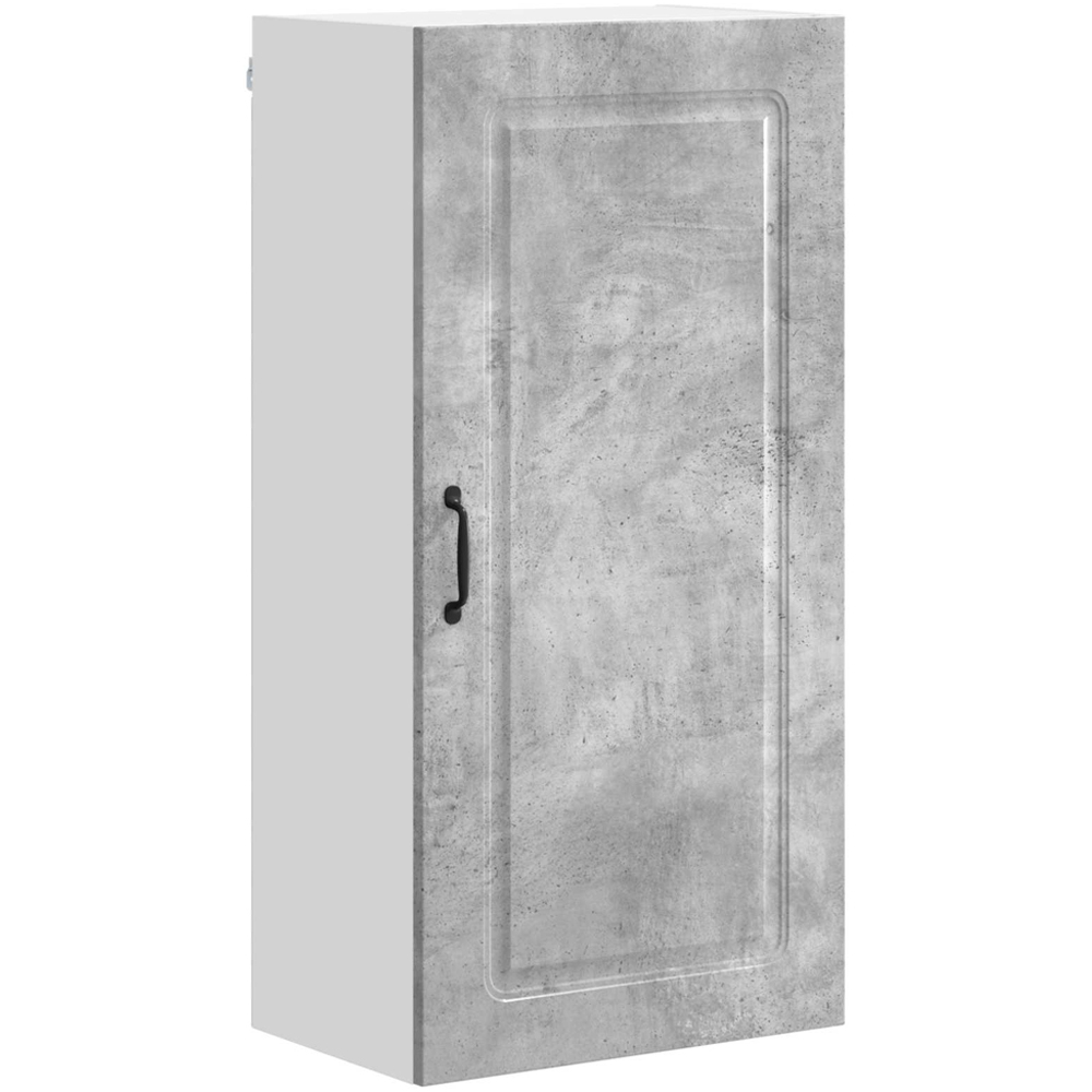 vidaXL Single Door Concrete Grey Kitchen Wall Cabinet Image 2