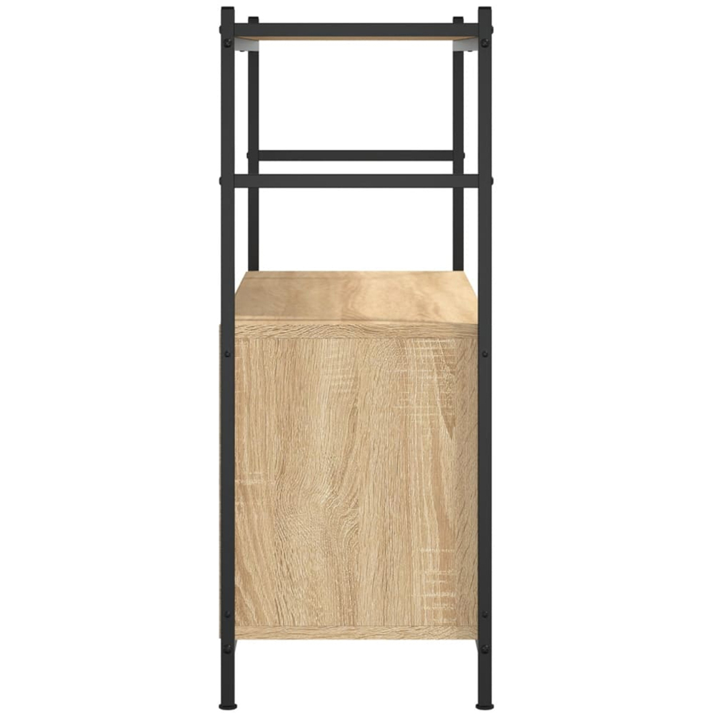 vidaXL Single Shelf Sonoma Oak Bookshelf Image 5