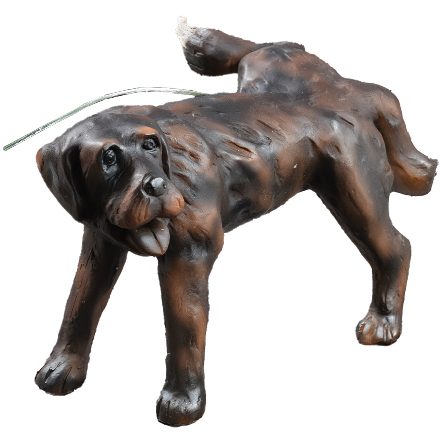 Dog Spitter Ornament Brown Image 1
