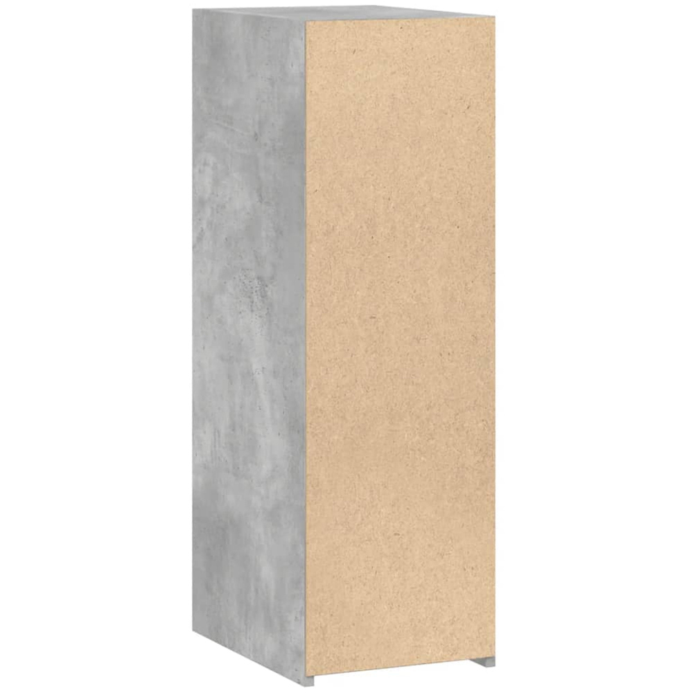 vidaXL 3 Shelf Concrete Grey Wooden Sideboard Image 6
