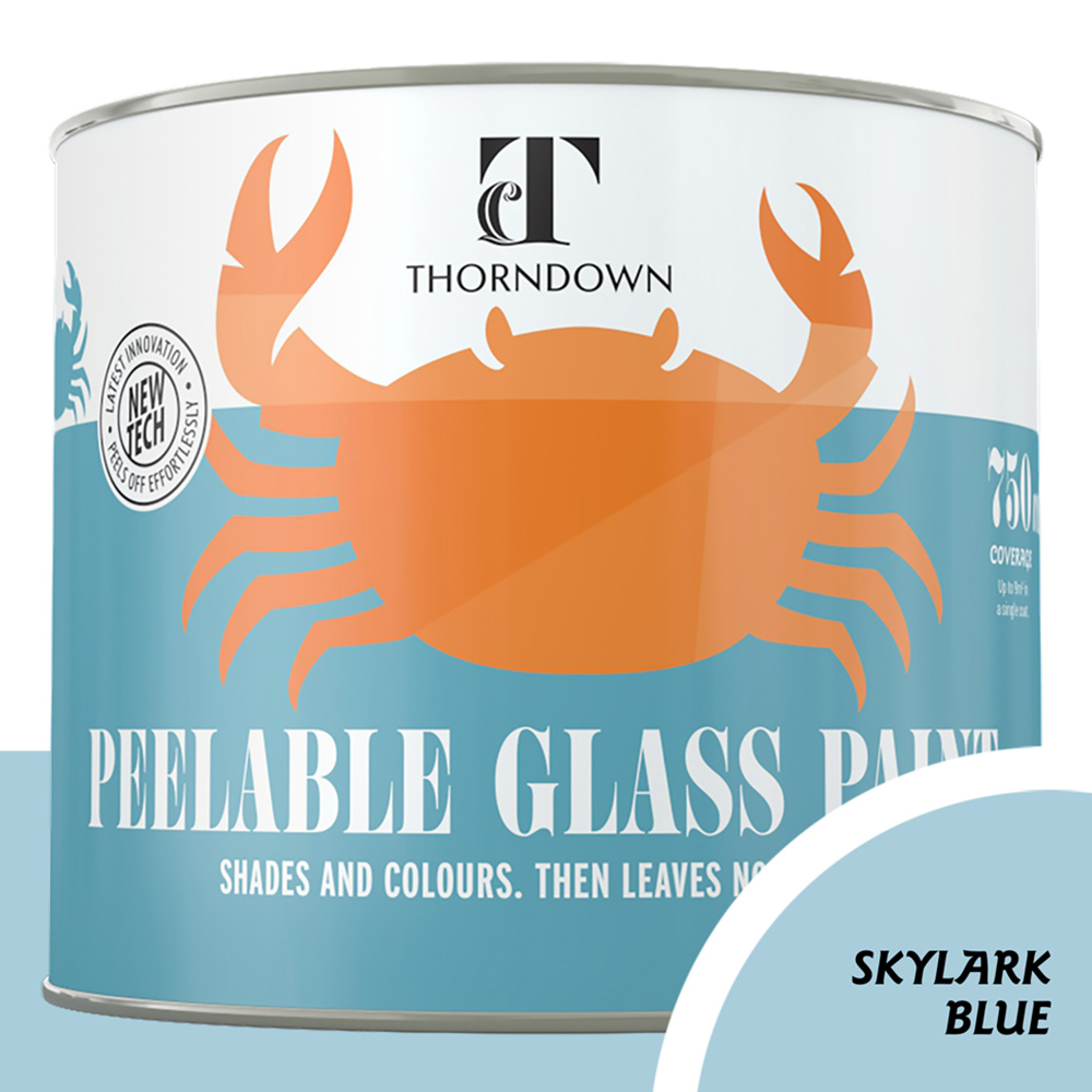 Thorndown Skylark Blue Peelable Glass Paint 750ml Image 3