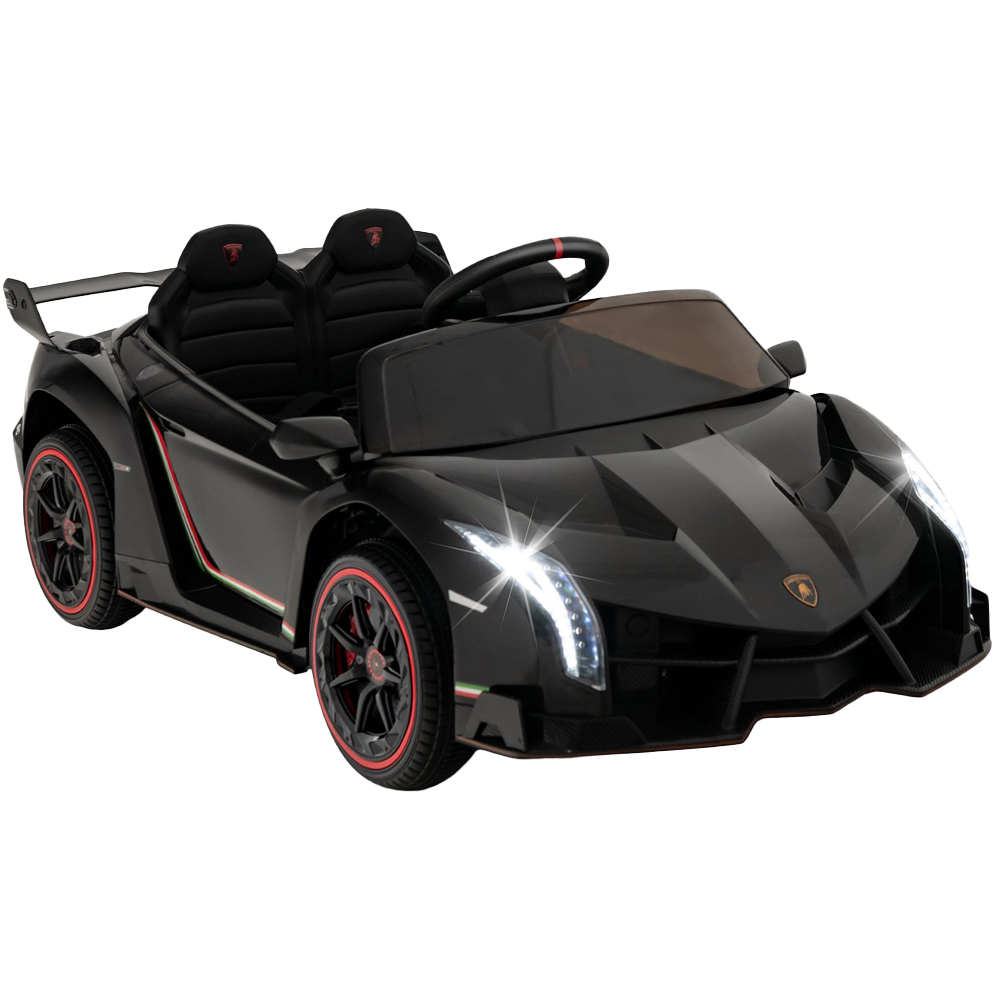 Costway Black Lamborghini 4WD Kids Ride-On Car Image 1