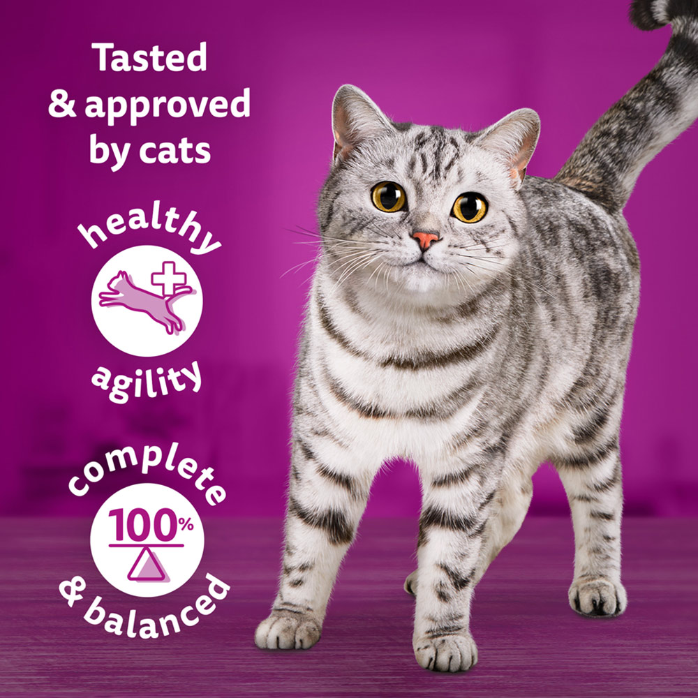 Whiskas Tasty Mix Veg Chef's Choice in Gravy Adult Cat Wet Food Pouches 85g Case of 4 x 12 Pack Image 6