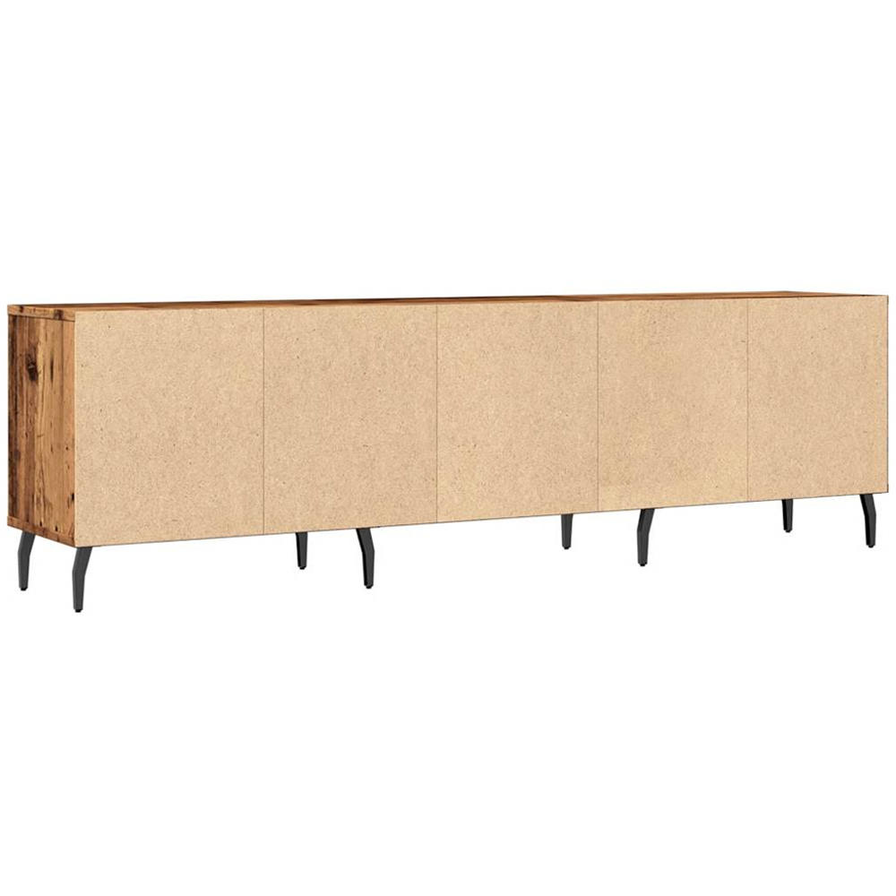 vidaXL 3 Drawer 3 Shelf Old Wood TV Cabinet Image 7